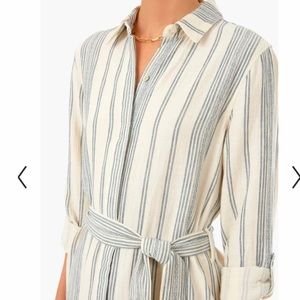 COPY - Faherty Cream Tidal Wave Dobby Dream Cotton Iris Dress